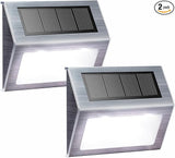 XLUX Solar Powered Lights for Deck Steps Stairs Fences Pathway Path, LED lamp, Outdoor Waterproof, White Light 2 | Lumora