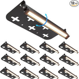 12 Pack 7 Inch Retaining Wall Lights, 5W LED Hardscape Lighting 12V AC/DC Low Voltage Step Lights Outdoor, 2700K | Lumora