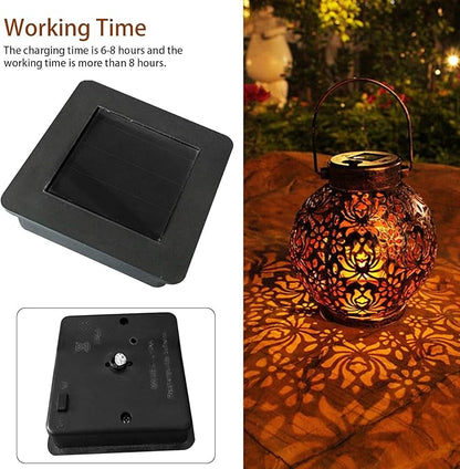 Solar Lantern Light Replacement Top, Square Solar Light Battery Box Square Solar Lamp Accessories for Garden Patio Walkway Yard(4pcs)