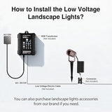 Low Voltage LED Landscape Spotlight, 3W 12V AC/DC Outdoor Landscape Spotlights Waterproof for Garden, Yard | Lumora