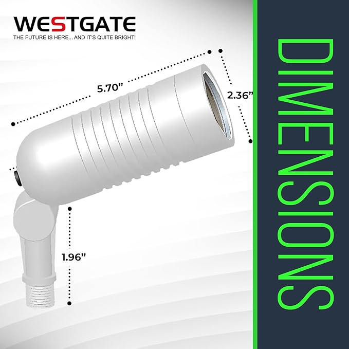 Outdoor Landscape Spotlights – 3000K/4000K/5000K Color Changing Options in Aluminum Housing – 120 Voltage | Lumora