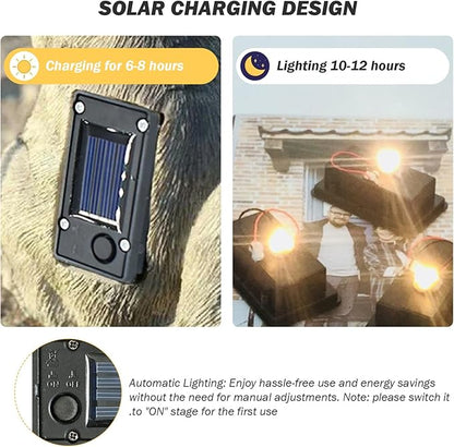 Solar Batteries for Outdoor Solar Lights 2Pcs Waterproof Battery Box Replacement Solar Light Parts 2.8x1.6'' Solar Lantern Replacement Top with Light Sensor DIY Garden Solar Light Kit
