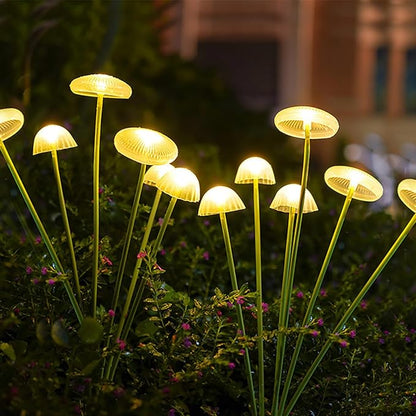 Ochine 2 Pack Solar Mushroom Garden Lights for Outside, Solar Lights Outdoor, Waterproof Solar Pathway Lights Outdoor Decor for Lawn Yard Garden Home Decor