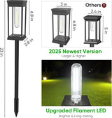 8 Pack Solar Pathway Lights Outdoor,IP65 Waterproof - Bright Solar Lights Outdoor,Auto On/Off Pathway Lights Solar | Lumora
