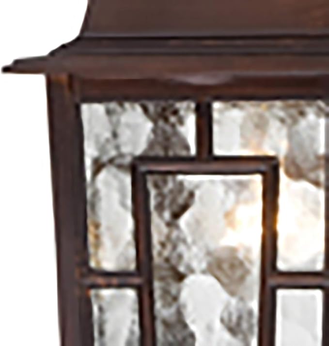Nuvo Lighting 60/4932 Banyon One Light Hanging Lantern 100 Watt A19 Max. Clear Water Glass Rustic Bronze Outdoor | Lumora