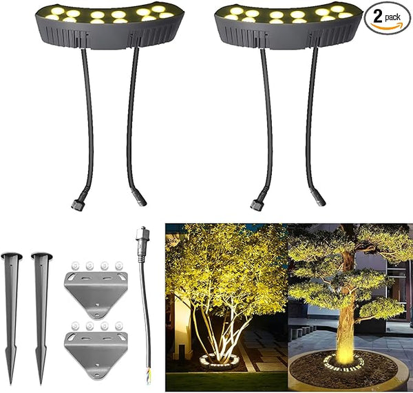 Tree Lights Outdoor, Low Voltage Landscape Lighting, DC 24V LED Landscape Spotlights Waterproof, 3000K Warm White | Lumora