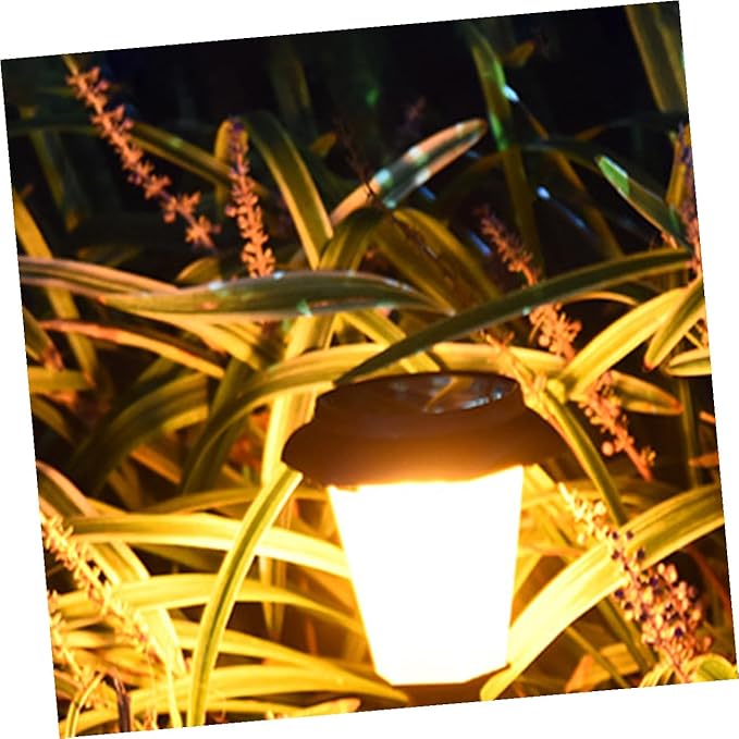 BESPORTBLE Solar Garden Lamp Outdoor Decorative Solar-Powered Pathway Light with Flame Effect Easy Installation Stake Light for Patio Lawn and Garden Lighting