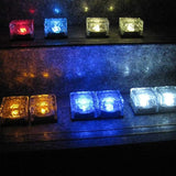 Solar Ice Cube Lights - Solar Brick Light LED Landscape Light Crystal Brick Light Outdoor Path Lights Waterproof | Lumora