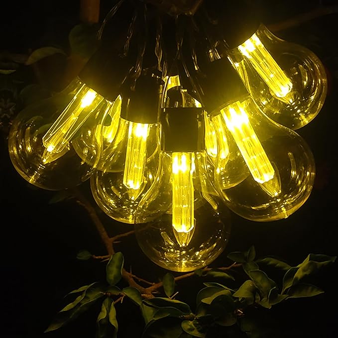 Vintage Christmas Lights Battery Powered 6.5Ft 10 LED Edison Hanging Lights with Remote Timer, Indoor Fairy Lights Shatterproof Outdoor Patio String Lights for Bedroom Garden Camping Christmas Decor