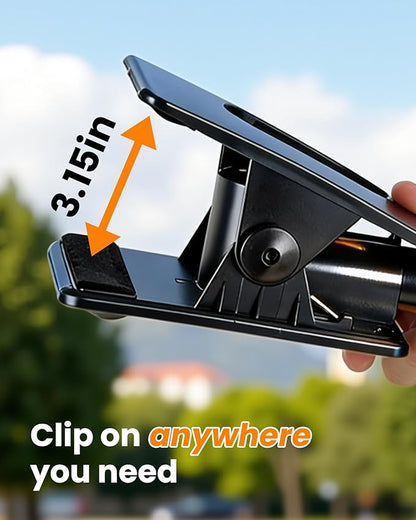 Clip On Solar Fake Security Cameras with Light, Motion Sensor Outdoor Lights, IP66 Waterproof Dummy Surveillance Camera for Gutter Fence Garages Warehouses (Clamp 1)