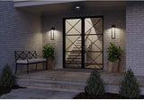 Progress Lighting Z-1030 LED Collection 1-Light Clear Glass Modern Outdoor Medium Wall Lantern Light Textured | Lumora
