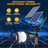 Solar Lights Outdoor Waterproof, 36 LEDs 1000LM Adjustable Solar Spot Lights Outdoor, 2-in-1 Solar Powered | Lumora