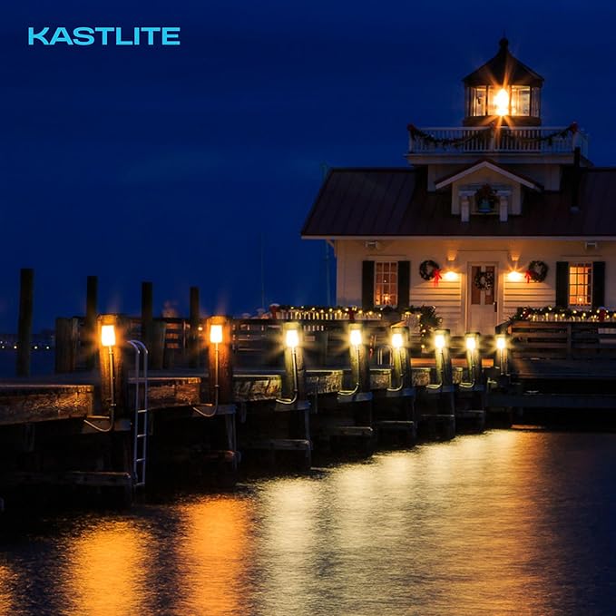 KASTLITE Dusk to Dawn Solar LED Bollard Light - 2W, 3000K Warm White Light, 266 Lumens, All-in-One Design, 18 Hour Run Time, Replaceable LiFePO4 Battery, for Pathways and Walkways
