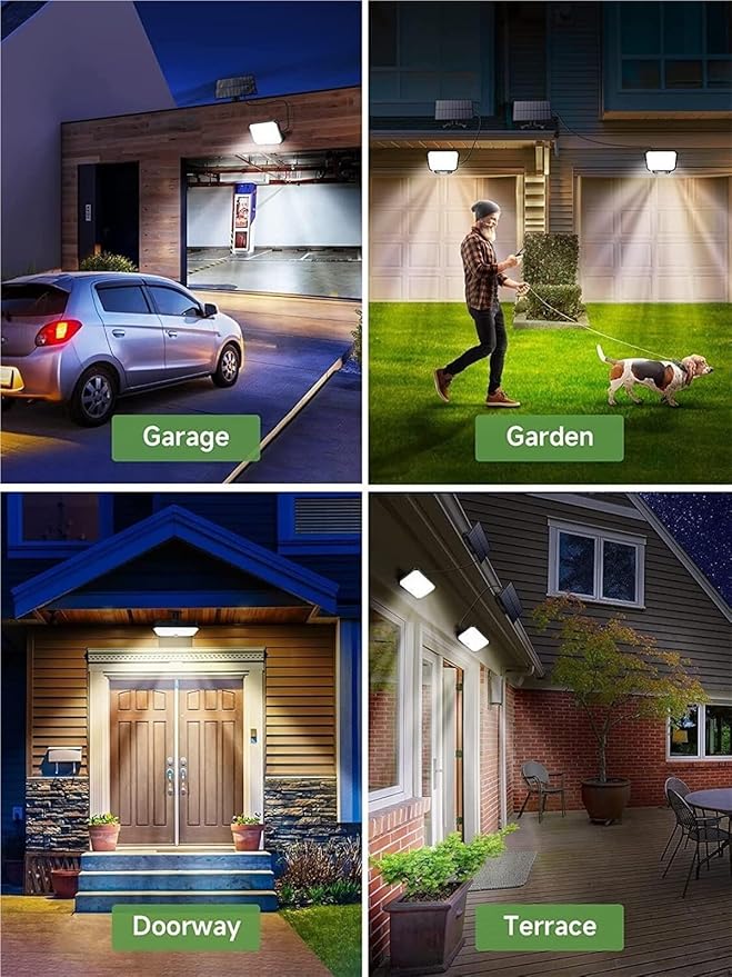 QUQUQ Solar Pathway Lights Wireless Solar Powered Outdoor Lights Garden Easy Installation Yard Patio Decor