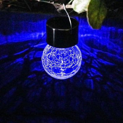 Outdoor Solar Lanterns of 6 Lamp with Handle Hanging Solar Pathway Light for Garden Yard Patio Lawn