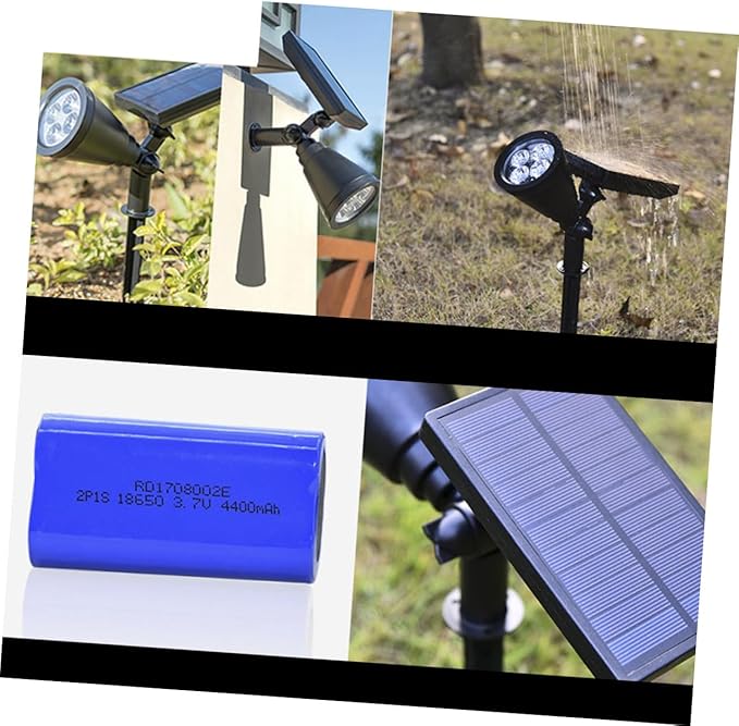 NUOBESTY Solar Lawn Spotlight and Wall Mount Solar Garden Lights with 4 LEDs for - Outdoor Security Flood Light | Lumora