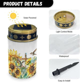 HUGS IDEA Sunflower Cross Solar Grave Lights Hummingbird Grave Lanterns Waterproof Grave Yard Decorations Outdoor | Lumora