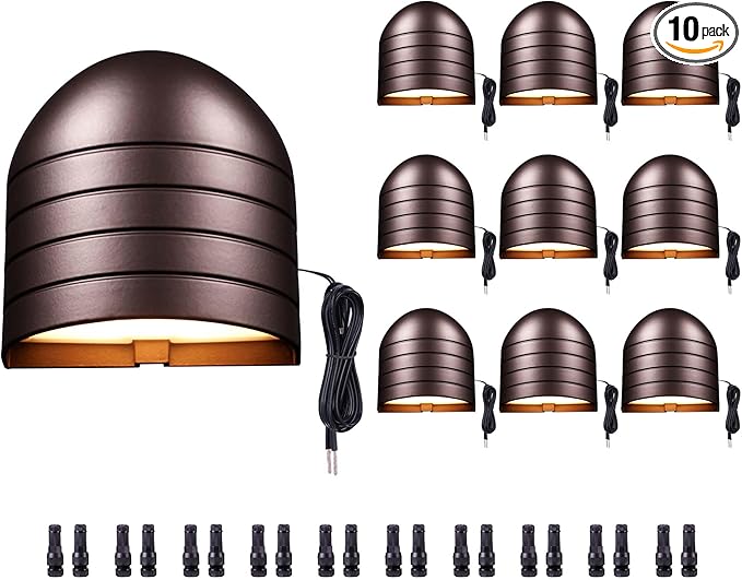 LED Landscape Step Lights - 2700K/3000K/3500K/4000K/5000K Selectable, Low Voltage Deck Lights, Outdoor Waterproof | Lumora