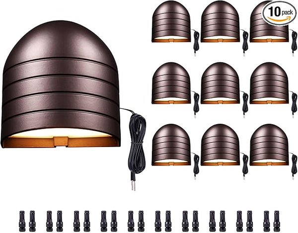 LED Landscape Step Lights - 2700K/3000K/3500K/4000K/5000K Selectable, Low Voltage Deck Lights, Outdoor Waterproof | Lumora