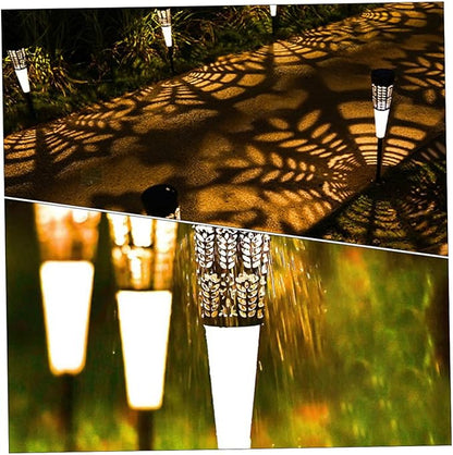 KESYOO 6pcs Solar Powered Garden Lights Outdoor Stake Lights Waterproof Yard Pathway Lamps Warm and Colorful for Patio Lawn and Courtyard Decor