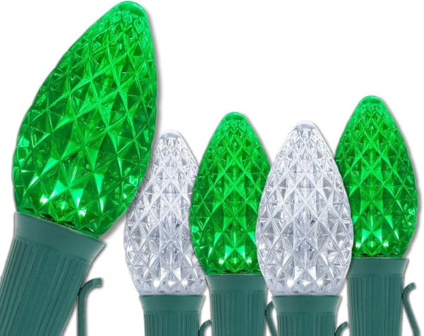 Wintergreen Lighting C7 OptiCore Commercial Christmas Lights – Heavy Duty LED Bulbs - Outdoor Security Flood Light | Lumora