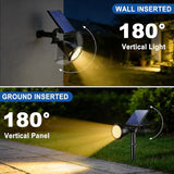 WELALO Solar Spot Lights Outdoor Waterproof IP65, 6 Pack 4 Lighting Modes Solar Powered Landscape Spotlights with | Lumora