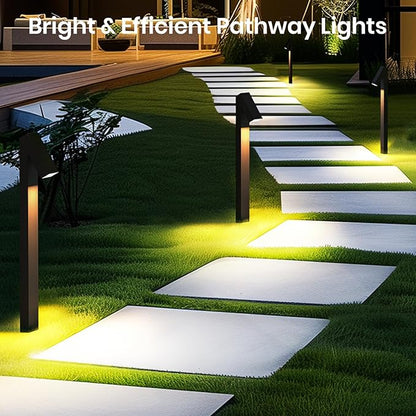 Solar Lights Outdoor for House Sign, Dimmable Solar Pathway Lights