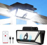 Large Clip on Solar Lights Outdoor, 208 LEDs 1000Lum Bright Solar Security Light with Motion Sensor, 3 Ways -Mount | Lumora