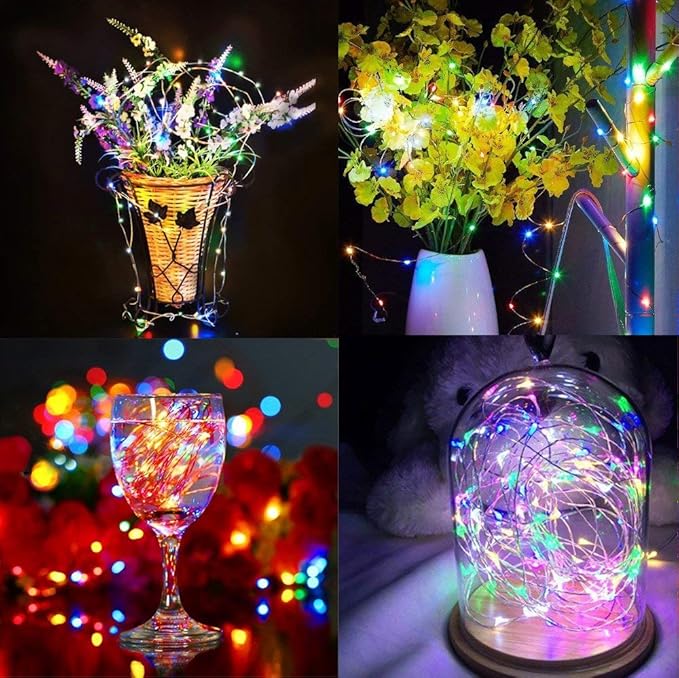 Lomotech Solar String Lights Outdoor - 2 Pack Total 66ft 200LED Solar Fairy Lights Waterproof 8 Modes Twinkle | Lumora