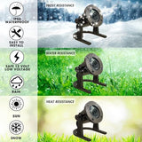 Waterproof Brass Underwater Light Fixture for Patio, Pond, Fountain, Waterfall - 2 Pack | Lumora