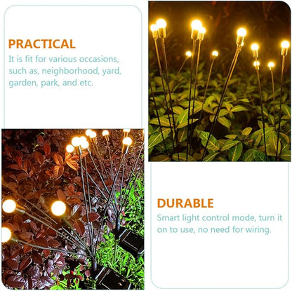 POPETPOP Solar Pathway Lights 8 LED Solar Powered Garden Decoration Waterproof Function for Outdoor Use Landscape Lighting and Festive Events