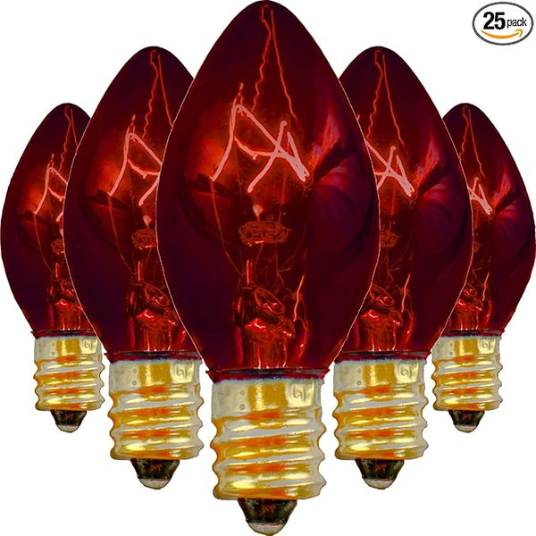 EST. LEE DISPLAY L D 1902 C7 Transparent Colored Christmas Lights Indoor ＆ Outdoor String Light Steady Replacement | Lumora