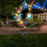 Bshine Solar Butterfly Lights Outdoor Garden Decoration Valentine's Day, Metal Stake Waterproof Hanging Flower | Lumora