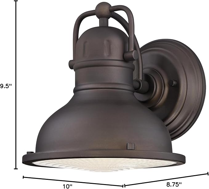 Westinghouse Lighting 6203400 Orson One-Light LED Outdoor Wall Fixture, Oil Rubbed Bronze Finish with Clear Prismatic Lens