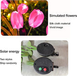 2pcs Flowers Waterproof Solar Powered Stake Lights LED Decorative Landscape for Garden Solar Tulip LED Garden Stake | Lumora
