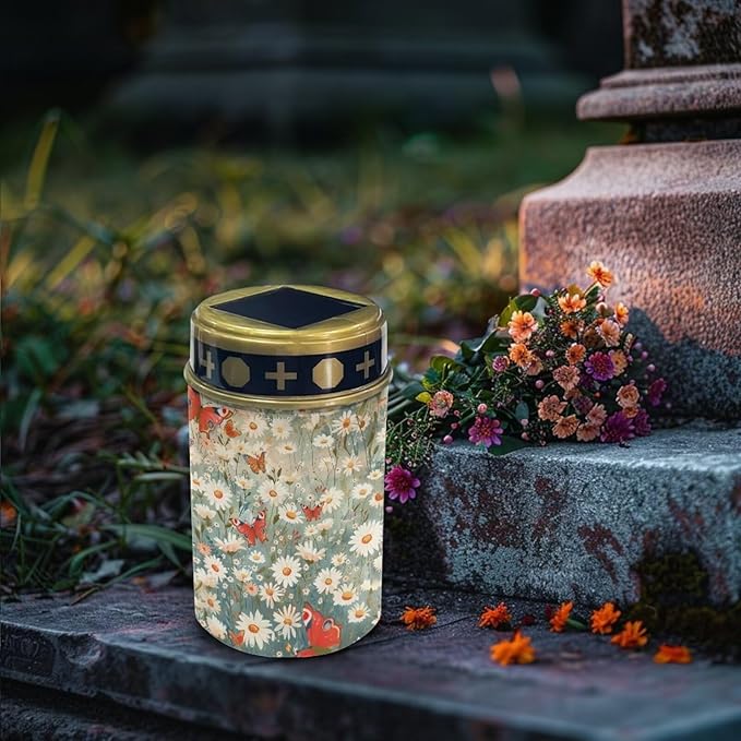 Cute Yellow Flowers Solar Lights for Garden Solar Led Lights Outdoor Waterproof Led Outdoor Lights Yard Lights Outdoor Solar Powered Garden Solar Lights Outdoor Waterproof