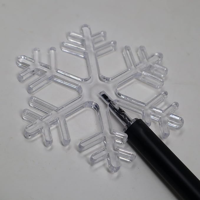 Solar Led Pathway Lights Snowflake Path Light for Christmas Decoration Waterproof Garden Light Yard Decoration Warm White (Snowflakes)