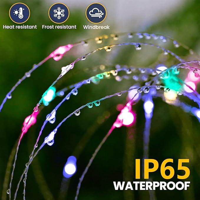 4 Pack Solar Firework Lights 200 LED Create Magical Nights, Waterproof Starburst - Outdoor Security Flood Light | Lumora
