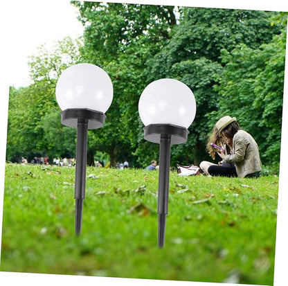 jojofuny 8pcs Solar Lawn Lights Outdoor Ball Lamps for Garden Patio Energy-Saving Solar Lights with Decorative Glow for Pathways and Flowerbeds