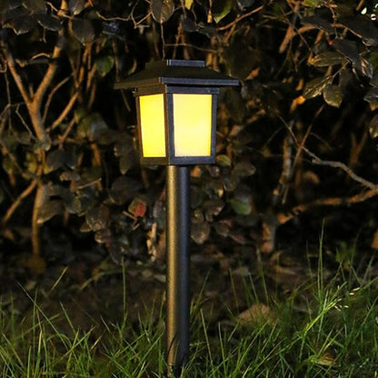 4pcs Waterproof Solar Garden Ground Lights Outdoor LED Lawn Pathway Lamps for Patio Yard Landscape Lighting