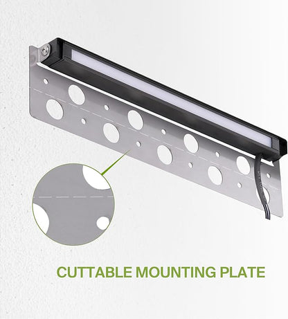 ASD LED 12 Inch Retaining Wall Light Fixture, Hardscape Paver Lighting | RGBW, App & Voice Control, Waterproof, ETL Listed | 5W 160LM RGB-2700K-6500K 12V | Landscape Step Illumination | Black, 8 Pack