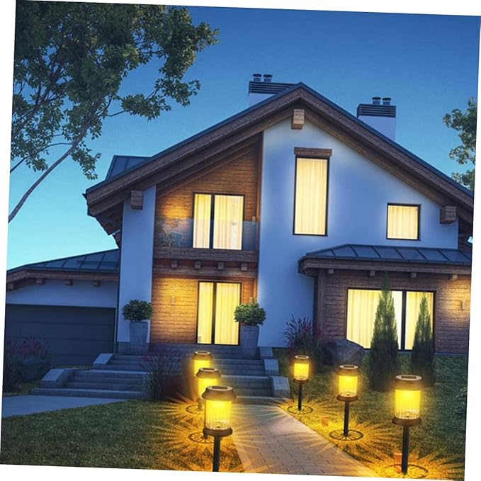 6pcs Solar Outdoor Lawn Lights LED Waterproof Decorative Ground Plug Lamp for Garden Pathway Landscape Lighting for | Lumora