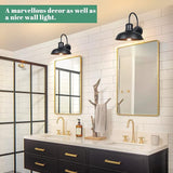 11" Outdoor Wall Lights, 2-Pack Black Wall Sconces Farmhouse Gooseneck Barn Lights for Porch, Anti-Rust Waterproof | Lumora