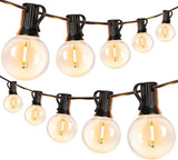 Newhouse Lighting PSTRINGLED50 Foot, 50 Socket Indoor/Outdoor String 55 LED Globe G40 (5 Free Bulbs Included) | Lumora