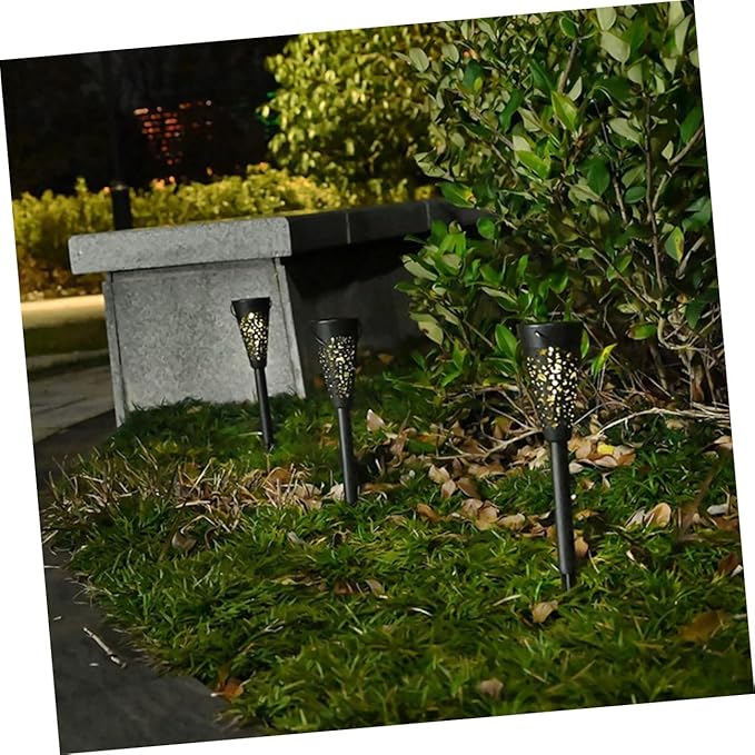 Zerodeko Solar Yard Light Outdoor Waterproof Garden Path Light Warm White Solar Lawn Lighting for Patio Lawn Yard Decoration