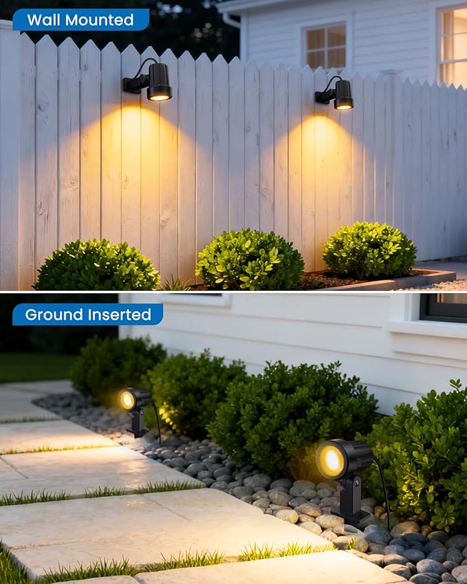 ZZXX 3W Low Voltage Landscape Lighting with Connectors LED Landscape Spotlights Waterproof Low Voltage Landscape | Lumora