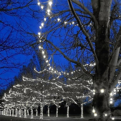 Novelty Lights Vintage Style T5 Pure White LED Christmas Lights, 35 Feet Green Wire String of 70 Mini Bulbs, UL Listed Indoor/Outdoor Tree Lighting