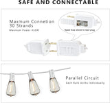 DAMAING Outdoor String Lights 50FT Waterproof,LED Patio Lights Dimmable with 27 Bright Shatterproof Retro | Lumora