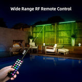 LED Wall Washer Light with RF Remote, 144W Color Changing Linear Wall Light Bar, 120V Waterproof Dimmable RGBW | Lumora