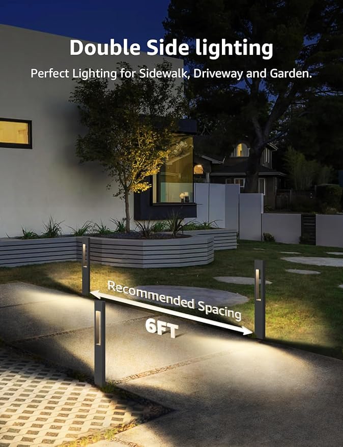 SUNVIE Low Voltage Landscape Lights 3W LED Pathway Lights Wired Aluminum Waterproof Outdoor Landscape Lighting | Lumora